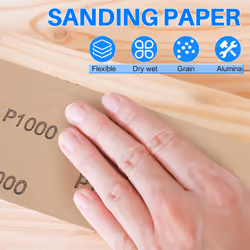 20Pcs Wet Dry Sandpaper, Grit 1000/2000/3000/5000/7000, 9 X 3.6 Inch