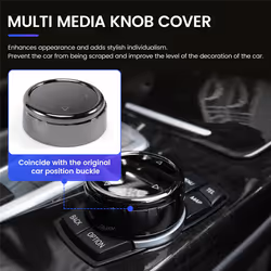 Car Multimedia Button Cover Knob Sticker for -BMW F10 F18 F07 F20 F21