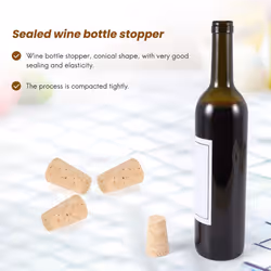 20Pcs/Lot Natural Wood Corks Cone Type Corks Plug Sealing Cap