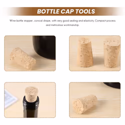 20Pcs/Lot Natural Wood Corks Cone Type Corks Plug Sealing Cap