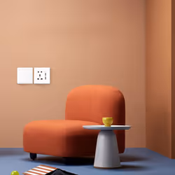 2.1A Dual USB Wall Charger Socket Adapter Universial wite Switch