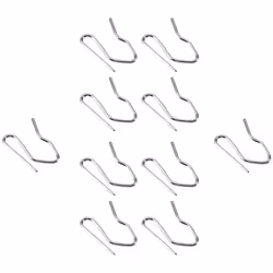 10pcs Curtain Drapery Pin Hooks - Silvery