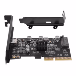 USB PCIE Card Type C PCI-Express 4X to USB 3.2 Gen for Windows 8/10