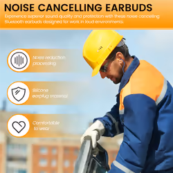 Ear Plugs Bluetooth Headset for Work, Hearing Protection