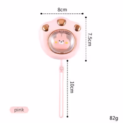Portable Hand Warmer 2400Mah USB Charge Power Bank Pink