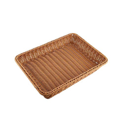 Plastic Rattan Basket, Bread Basket Bread Shop Basket Woven