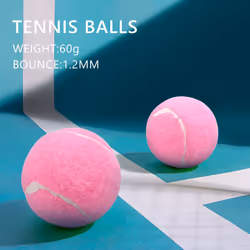 6Pc Pack Pink Tennis Balls Wear- Elastic Training Balls 66mm
