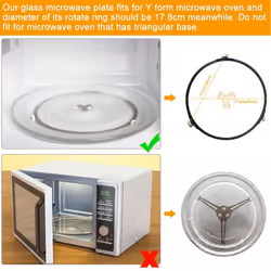 Microwave Plate Spare Microwave Turntable Glass Plate