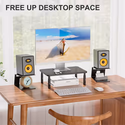 Desktop Speaker Stands, 1 Pair, Studio Monitor Riser