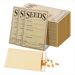 100PC Seed Packets Envelopes: Self Sealing Kraft Small Seed Envelopes