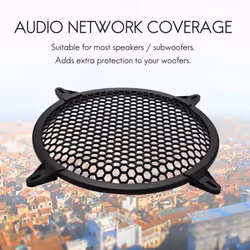 Subwoofer Grid Car Speaker Amplifier Grill Cover Mesh - 10 Inch