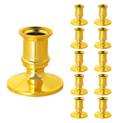 10X Gold Pillar Candle Base Taper Candle Holder Candlestick