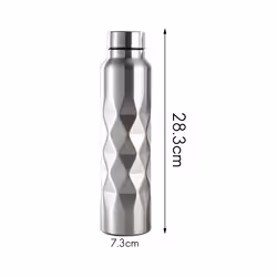 1000Ml Single-Wall Stainless Steel Water Bottle Gym Sport Bottles