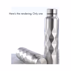 1000Ml Single-Wall Stainless Steel Water Bottle Gym Sport Bottles