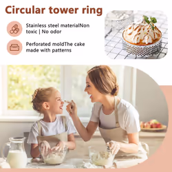 Fruit Pie Quiches Cake Mousse Mold Kitchen Baking Mould 7cm