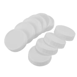 10Pcs Plastic Lids for 70mm Standard Regular Mouth Mason Jar Bottle