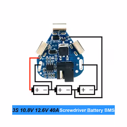 BMS 18650 Lithium Battery Board for Screwdriver Shura Shurika Battery