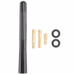 Universal 5 Inch 120mm Black Antenna Carbon Fiber Printer Car Radio