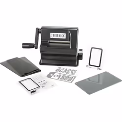 Sizzix Sidekick Starter Kit 664175 Manual Die Cutting and Embossing Machine, Black by Tim Holtz, One Size