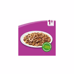 Whiskas 1+ Poultry Selection In Jelly Wet Cat Pouches - 40 x 100g Pouches