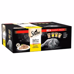 80pk Sheba Select Slices Poultry Collection In Gravy - 80 x 85g Pouches