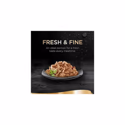 Sheba Cat Wet Food Fresh & Fine - Cat Pouches Poultry in Gravy - 15 x 50 g Brown
