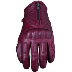 Five Kansas Ladies Motorcycle Gloves, red, Size M for Women