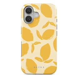 BURGA Lemon Tart mobile phone case 15.5 cm (6.1") Cover Yellow, White