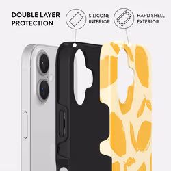 BURGA Lemon Tart mobile phone case 15.5 cm (6.1") Cover Yellow, White - Additional view 2