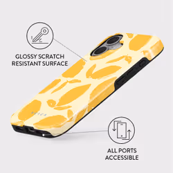 BURGA Lemon Tart mobile phone case 15.5 cm (6.1") Cover Yellow, White - Additional view 3
