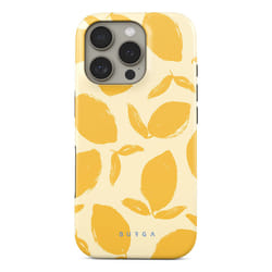 BURGA Lemon Tart mobile phone case 15.5 cm (6.1") Cover Yellow, White