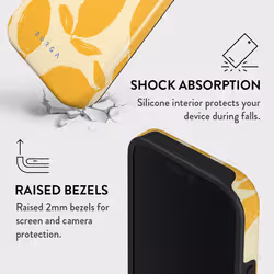 BURGA Lemon Tart mobile phone case 15.5 cm (6.1") Cover Yellow, White - Additional view 4