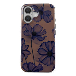 BURGA Velvet Night mobile phone case 15.5 cm (6.1") Border Black, Blue, Brown