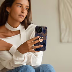 BURGA Velvet Nigh mobile phone case 16 cm (6.3") Border Black, Blue, Brown - Additional view 6