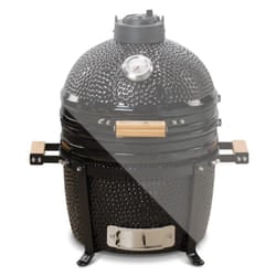 Kamado Bono Minimo Ceramic Grill 15″ Kamado barbecue/grill Cart Charcoal (fuel) Black