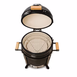 Kamado Bono Minimo Ceramic Grill 15″ Kamado barbecue/grill Cart Charcoal (fuel) Black