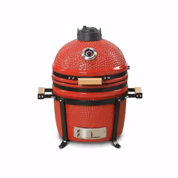 Kamado Bono Minimo Ceramic Grill 15″ Kamado barbecue/grill Cart Charcoal (fuel) Red