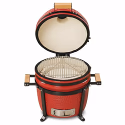 Kamado Bono Minimo Ceramic Grill 15″ Kamado barbecue/grill Cart Charcoal (fuel) Red