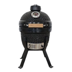 Kamado Bono Picnic Ceramic Grill 13″ Kamado barbecue/grill Cart Charcoal (fuel) Black