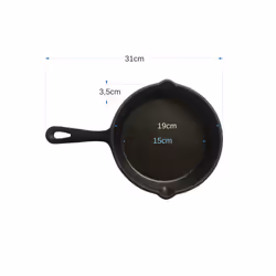 Texas Club Cast Iron Frying Pan - 20