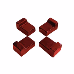 Set of Ceramic Feets/Legs For Barbecue, 4 pcs - Red