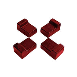 Set of Ceramic Feets/Legs For Barbecue, 4 pcs - Red