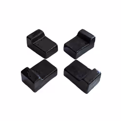 Set of Ceramic Feets/Legs For Barbecue, 4 pcs - Black