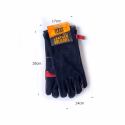 Texas Club Heat Resistant Leather Barbecue Gloves