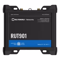 Teltonika RUT901, Cellular network router, Black, Aluminium, Fast Ethernet, 10,100 Mbit/s, IEEE 802.11b, IEEE 802.11g, IEEE 8 ...