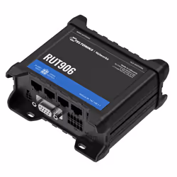Teltonika · Router· RUT906· LTE Modem Router/WLAN - Router - WLAN, Cellular network router, Black, Aluminium, DIN-rail, 3G, D ...