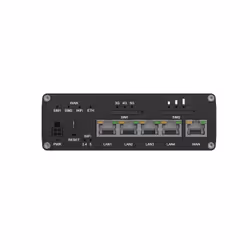 Teltonika RUTC50 wireless router Gigabit Ethernet Dual-band (2.4 GHz / 5 GHz) 5G Black - Additional view 5
