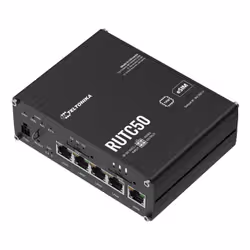 Teltonika RUTC50 wireless router Gigabit Ethernet Dual-band (2.4 GHz / 5 GHz) 5G Black - Additional view 2