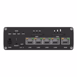 Teltonika RUTC50 wireless router Gigabit Ethernet Dual-band (2.4 GHz / 5 GHz) 5G Black - Additional view 4