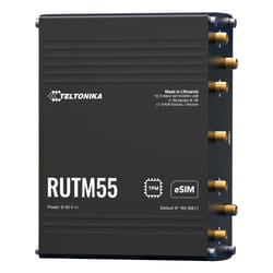 Teltonika 5G industrial router with RS232/485 wireless router Gigabit Ethernet Dual-band (2.4 GHz / 5 GHz) Black